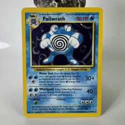 Poliwrath 13/102 Base Set Holo Rare Pokemon Card MP - Image 1