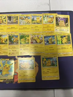25 Different Pikachu Pokemon TCG Card Lot - Base Set Jungle WOTC V + More - Image 3