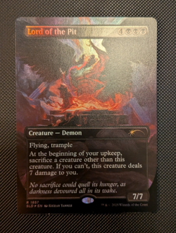 Lord of the Pit (Rainbow Foil) Secret Lair Artist Series Kieran Yanner NM/M MTG - Image 1