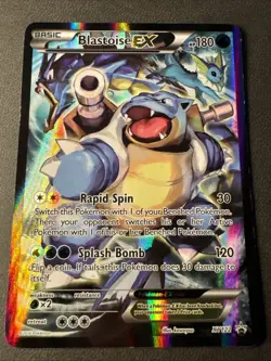Pokemon TCG Blastoise EX XY122 Black Star Promo Full Art 2016 - Image 1