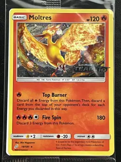 Pokemon Moltres Pre-Release Promo Sealed - Team Up - 19/181 3 - Image 1