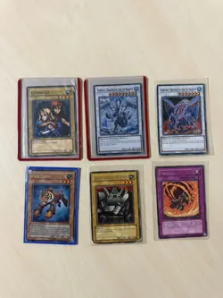 yugioh bulk cards 1996 Blue eyes white dragon SDK-A001, Gemini Elf, Trishula - Image 1