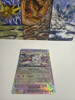 Pokemon Card Sylveon EX 086/191 Surging Sparks Double Rare Near Mint - Image 1