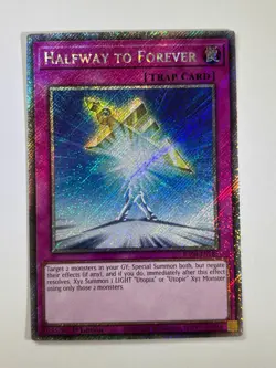 Halfway To Forever RA04-EN285 Platinum Secret Rare 1st Edition YuGiOh Card - Image 1