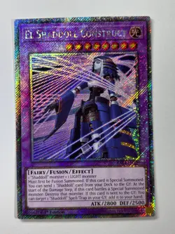 El Shaddoll Construct Alt Art RA04-EN229 Platinum Secret Rare 1st Ed YuGiOh Card - Image 1