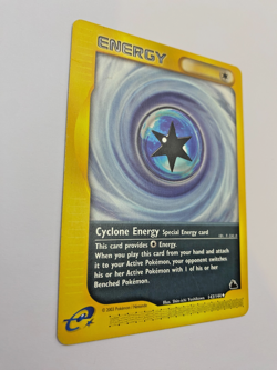Pokemon Card - Non-Holo Cyclone Energy 143/144 Skyridge *MP* e-Card UC Energy - Image 4