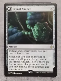 MTG Primal Amulet Primal Wellspring Ixalan 243/279 Regular Rare Double Sided - Image 1