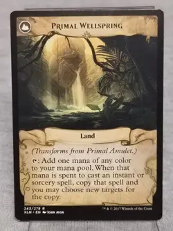 MTG Primal Amulet Primal Wellspring Ixalan 243/279 Regular Rare Double Sided - Image 2