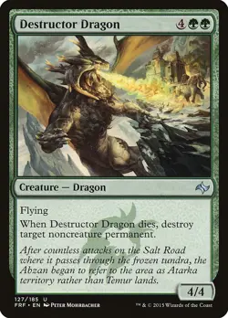 1x Destructor Dragon - NM - See Pic for Set - SPARROW MAGIC mtg - Image 1