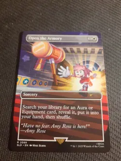MTG - Open The Armory - Non Foil - Sonic Secret Lair Drop - 2089 - Image 1