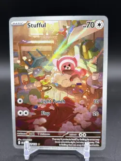Pokemon TCG Stufful 154/132 Mega Evolution Illustration Rare MINT/Near Mint (B) - Image 1