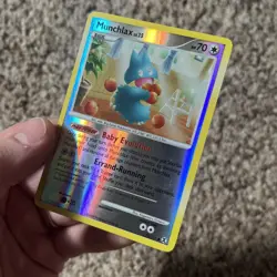 2009 Pokemon, Rising Rivals, #70/111 Munchlax, Reverse Holo Common - Image 3