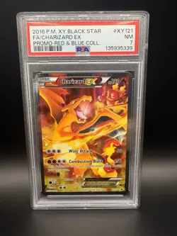 Pokemon TCG XY Black Star Promo Charizard-EX #XY121 PSA 7 - Image 1