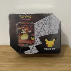 Pokemon TCG 25th Anniversary Tin - Lance's Charizard V - New Sealed Celebrations - Image 1