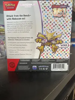 Pokemon TCG: Scarlet & Violet-151 Alakazam EX Collection Box New Sealed EN - Image 2