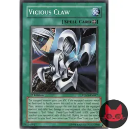 Yugioh Vicious Claw PTDN-EN047 Common 1st Edition LP - Image 1