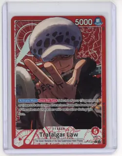 Bandai Trafalgar Law Alt Art Leader Trafalgar Law-OP14-001 5000 One Piece - Image 1