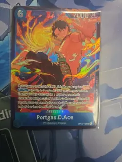 One Piece Card Game OP13-119 Portgas.D.Ace Store Treasure Cup Winner - Image 1