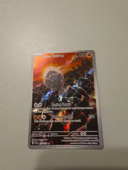 Pokemon TCG Paldean Tauros Holo Card Illustration Rare 218/193 Paldea Evolved - Image 1