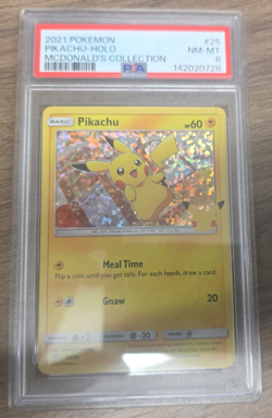 pokemon 25th anniversary pikachu mcdonalds holo 25/25 PSA 8 card - Image 1