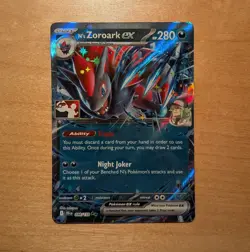 N's Zoroark Ex Prize Pack Series 7 Stamp Pokemon Card NM - Image 1