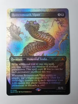MTG - Rottenmouth Viper Borderless Foil - Bloomburrow #0290 - N/M Mythic - Image 1
