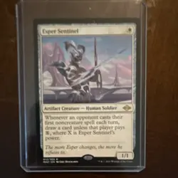 Wizards of the Coast Esper Sentinel Rare White Artifact Creature Modern Horizon… - Image 1
