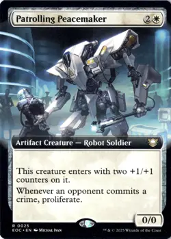 Patrolling Peacemaker (Extended Art) Commander: Edge of Eternities 25 NM MT - Image 1