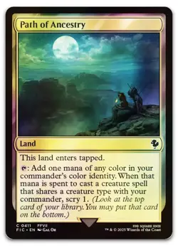 Path of Ancestry (Surge Foil) #411 (NM) Final Fantasy FIC Magic MTG - Image 1