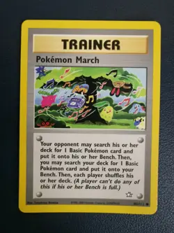 Pokemon Card Trainer Pokemon March 102/111 Neo Genesis Common WOTC - Image 1