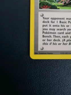 Pokemon Card Trainer Pokemon March 102/111 Neo Genesis Common WOTC - Image 4