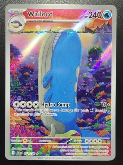 Pokemon Wailord 162/159 SV09 Journey Together Illustration Rare Holo Near Mint - Image 1