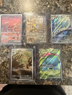 Pokemon GX Holo Card Lot – Mew, Alakazam, Dragonair, Omanyte, Venusaur (5 Cards) - Image 1