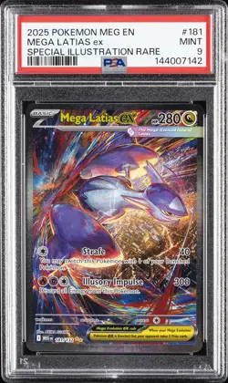 2025 POKEMON MEG EN-MEGA EVOLUTION #181 MEGA LATIAS EX PSA 9 - Image 1