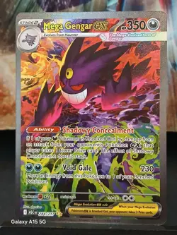 Mega Gengar EX 284/217 Me03 Ascended Heroes English Pokemon Card NM - Image 2