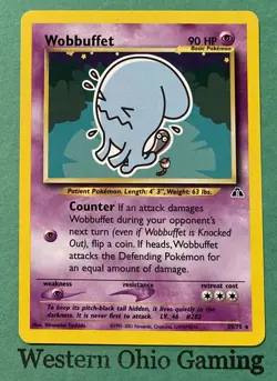 Pokemon TCG Wobbuffet #35/75 1st Edition Rare CCG Neo Discovery - Image 1