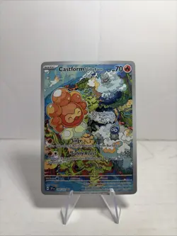 Castform Sunny Form 2024 Pokemon SV Surging Sparks EN #195/191 Reverse Holo (A) - Image 1