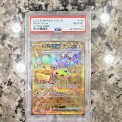 Pokemon Pikachu ex Sv8 Super Electric Breaker Ultra Rare Holo PSA 10 136/106 - Image 1