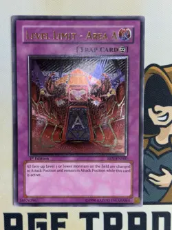 Level Limit - Area A EEN-EN060 1st Edition Ultimate Rare YuGiOh! NM EURO Print - Image 2