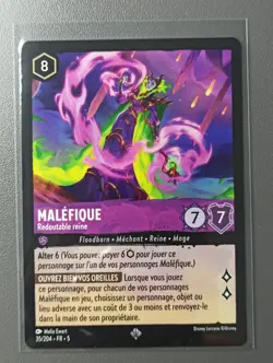 Carte LORCANA FR - Chapitre 5 35/204 Malefique - Super rare non Foil Neuf - Image 1