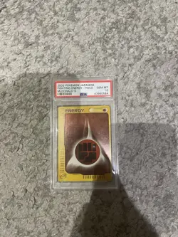 PSA 10 2002 Pokemon Japanese Holo Fighting Energy McDonald's Promo Pokemon Card - Image 1
