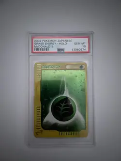 2002 Japanese Pokemon Card E-Series Grass Energy Holo McDonalds PSA 10 - Image 1