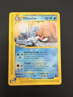 Pokemon Cards Piloswine 24/144 Skyridge Non Holo Rare Near Mint Card - Image 1