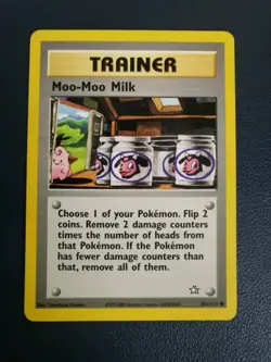Pokemon Card Trainer Moo-Moo Milk 101/111 Neo Genesis Common WOTC - Image 1