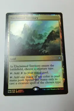 MTG Unclaimed Territory x1-Foil -Ixalan Promos-Lightly Played - Image 1