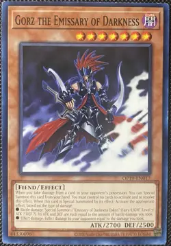 Gorz the Emissary of Darkness OP19-EN017 OTS Tournament Pack 19 Unl. Yugioh Card - Image 1