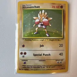 Pokemon Hitmonchan - #7/102 Holo Rare- Base Set - 1999 English - Image 1