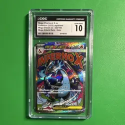 Pokemon TCG CGC 10 Mega Charizard X ex Mega Dream ex 223/193 Holo Japanese - Image 1
