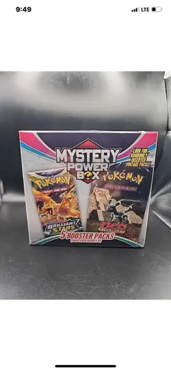 ✨Pokemon Mystery Power Box Chase Pack Seeded 1:10 (5 Booster Packs) NEW SEALED✨ - Image 1