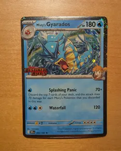 Pokemon TCG Gyarados 049/182 Pre Release Promo Destined Rivals NM - Image 1